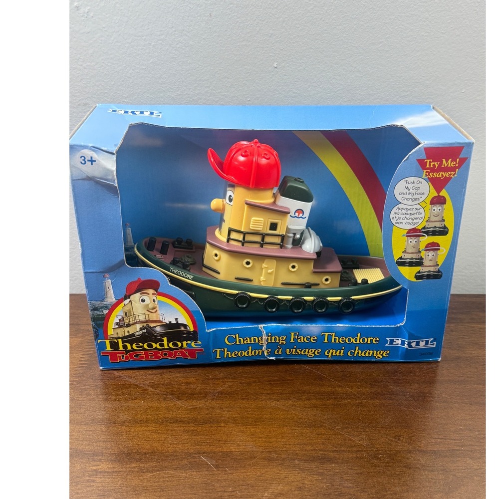 Ertl Theodore Tugboat Changing Face Theodore Toy 34008 Vintage 1998 NIB
